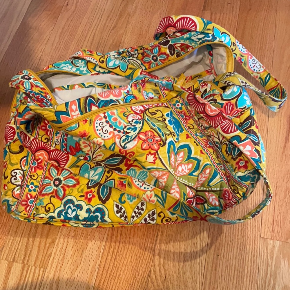 Beautiful Vera Bradley diaper bag bold yellow pattern
